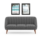 Kit 2 Quadros Decorativos Praia Para Relaxar 33x24cm - Com Vi