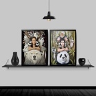 Kit 2 Quadros Decorativos Sagrado Feminino 24x18cm - Com Vidr