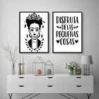 Kit 2 Quadros Disfruta Las Pequeñas Cosas 33x24cm Moldura:mad