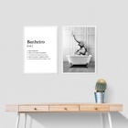 Kit 2 Quadros Divertidos Banheiro - Elefante 24x18cm - Com Vi