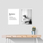 Kit 2 Quadros Divertidos Banheiro - Zebra 33x24cm - Com Vidro