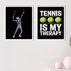 Kit 2 Quadros Divertidos Tênis Terapia 45x34cm - Com Vidro Mo