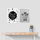 Kit 2 Quadros Engraçados Banheiro - Urso 45x34cm Moldura:made