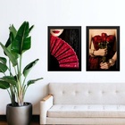 Kit 2 Quadros Entidade Maria Padilha Das Almas 45x34cm Moldur