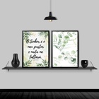 Kit 2 Quadros Evangélicos Salmo 23 24x18cm - Com Vidro Moldur