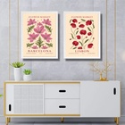 Kit 2 Quadros Flower Market - Lisboa E Barcelona 45x34cm Mold