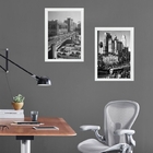 Kit 2 Quadros Fotografias Antigas São Paulo 45x34cm - Com Vid