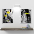 Kit 2 Quadros Fotografias Sombrinhas Amarelas 45x34cm - Com V