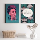 Kit 2 Quadros Frida Las Mejores Personas 45x34cm - Com Vidro