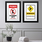 Kit 2 Quadros Grandes Evangélicos - 60x48cm Moldura:madeira P