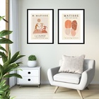 Kit 2 Quadros Grandes Matisse Terracota - 60x48cm Moldura:mad