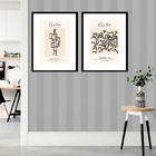 Kit 2 Quadros Grandes Paul Klee  - 60x48cm Moldura:madeira Br