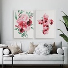 Kit 2 Quadros Gratidão E Cruz Flores 45x34cm Moldura:madeira