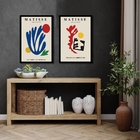 Kit 2 Quadros Henri Matisse Papiers Decouprs 24x18cm - Com Vi