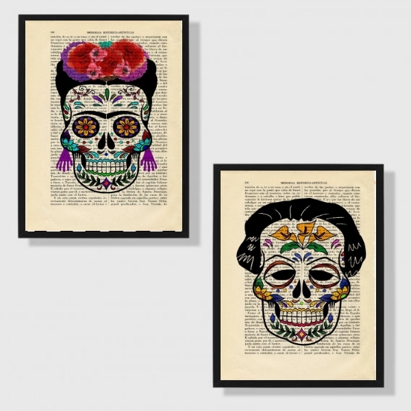 Kit 2 Quadros Identificadores De Banheiro 33x24cm Moldura:mad