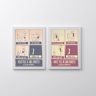 Kit 2 Quadros Instruções Para Banheiro - Masculino E Feminino