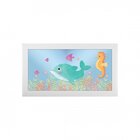 Kit 2 Quadros Kids Sereia Sem Vidro Belchior Colorido