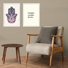 Kit 2 Quadros Lei Atração - Manifestação Sonhos 45x34cm - Com