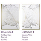 Kit 2 Quadros Minimalista - Conjunto El Dorado 50x70