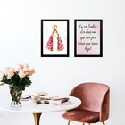 Kit 2 Quadros Nossa Senhora Dias Que Orei 33x24cm Moldura:mad