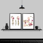 Kit 2 Quadros Odontologia Dentes Floral (cópia) 24x18cm Moldu