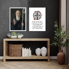 Kit 2 Quadros Oração De São Bento 45x34cm - Com Vidro Moldura