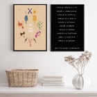 Kit 2 Quadros Orixás - Nomes E Símbolos 24x18cm Moldura Branca