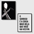 Kit 2 Quadros Para Consultório Odontológico 33x24cm - Com Vid