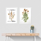 Kit 2 Quadros Para Cozinha - Memórias 33x24cm - Com Vidro Mol