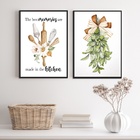 Kit 2 Quadros Para Cozinha - Memórias 33x24cm Moldura:madeira