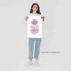 Kit 2 Quadros Para Decoração Geométrico Flores Rosa Quarto