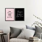 Kit 2 Quadros Para Decoração Sala Frases Motivação Sonhos