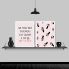 Kit 2 Quadros Para Salão Frase Esmalte 45x34cm - Com Vidro Mo
