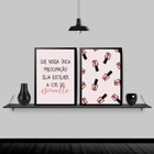 Kit 2 Quadros Para Salão Frase Esmalte 45x34cm - Com Vidro Mo