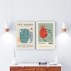 Kit 2 Quadros Posters Arte Moderna - Galeria 24x18cm - Com Vi