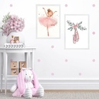 Kit 2 Quadros Quarto De Menina Sapatilha Balé 24x18cm - Com V