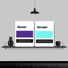 Kit 2 Quadros Remédios Dipirada E Buscopaz 45x34cm Moldura:ma