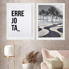 Kit 2 Quadros Rio De Janeiro - Errejota Copacabana 33x24cm -