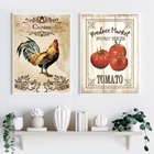 Kit 2 Quadros Rústicos Para Cozinha 45x34cm - Com Vidro Moldu