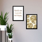 Kit 2 Quadros Salmo Aquele Que Te Guarda 24x18cm Moldura:made