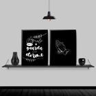 Kit 2 Quadros Salmo Aquele Que Te Guarda 33x24cm - Com Vidro