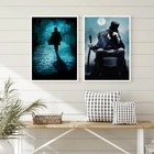 Kit 2 Quadros Sr. Tranca Rua Das Almas 24x18cm - Com Vidro Mo