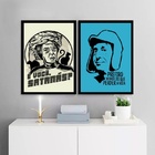 Kit 2 Quadros Turma Do Chaves 24x18cm - Com Vidro Moldura Bra