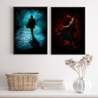 Kit 2 Quadros Umbanda Maria Padilha E Tranca Rua Das Almas 33