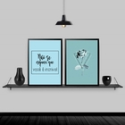 Kit 2 Quadros Você É Incrível 45x34cm Moldura:madeira Preta