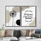 Kit 2 Quadros Welcome To Our Home 24x18cm - Com Vidro Moldura