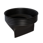 Kit 2 Ralo Anti Espuma Odor Inseto Mau Cheiro 100mm Preto