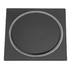 Kit 2 Ralo Click P/banheiro Quadrado Preto 10x10 Veda Cheiro