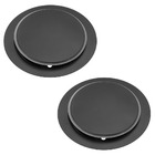 Kit 2 Ralo Click P/banheiro Redondo Preto 15x15 Veda Cheiro