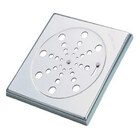 Kit 2 Ralo Grelha Inox Para Banheiro Quadrado15x15 Com Fecho